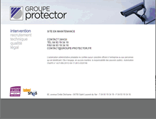 Tablet Screenshot of groupe-protector.fr